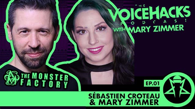 Image couverture de l'episode 01 de VoiceHacks nous montrant les visages de Sébastien Croteau et Mary Zimmer