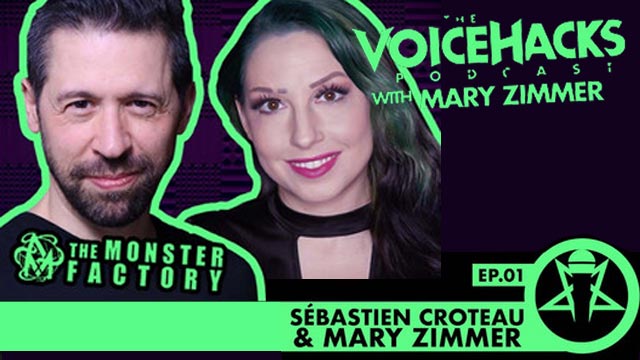 VoiceHacks Episode 1 video thumbnail image showing the faces of Sebastien Croteau and Mary Zimmer